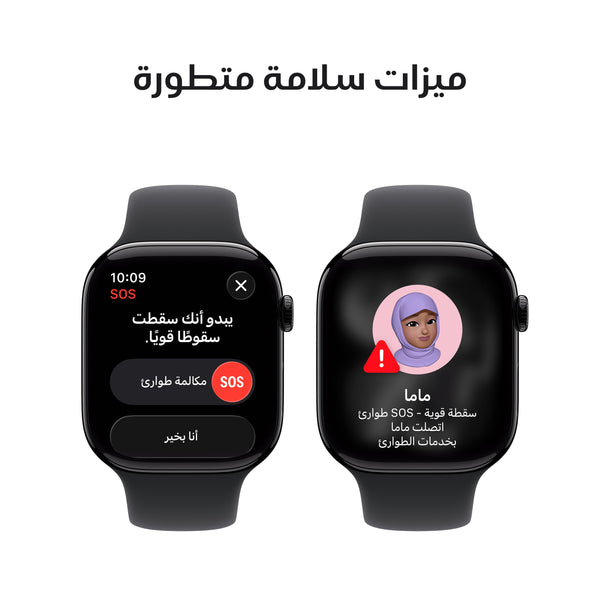 Apple Watch Series 11 GPS 46mm Jet Black Aluminium Case with Black Sport Band