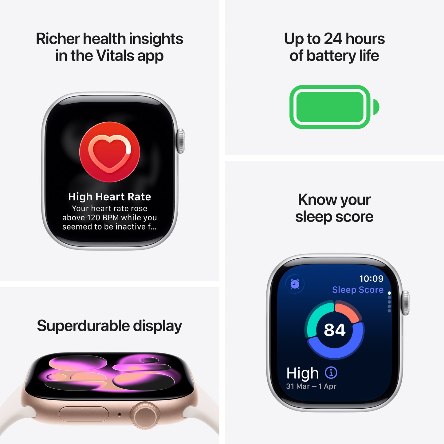 Apple Watch Series 11 GPS 46mm Rose Gold Aluminium Case with Light Blush Sport Band
