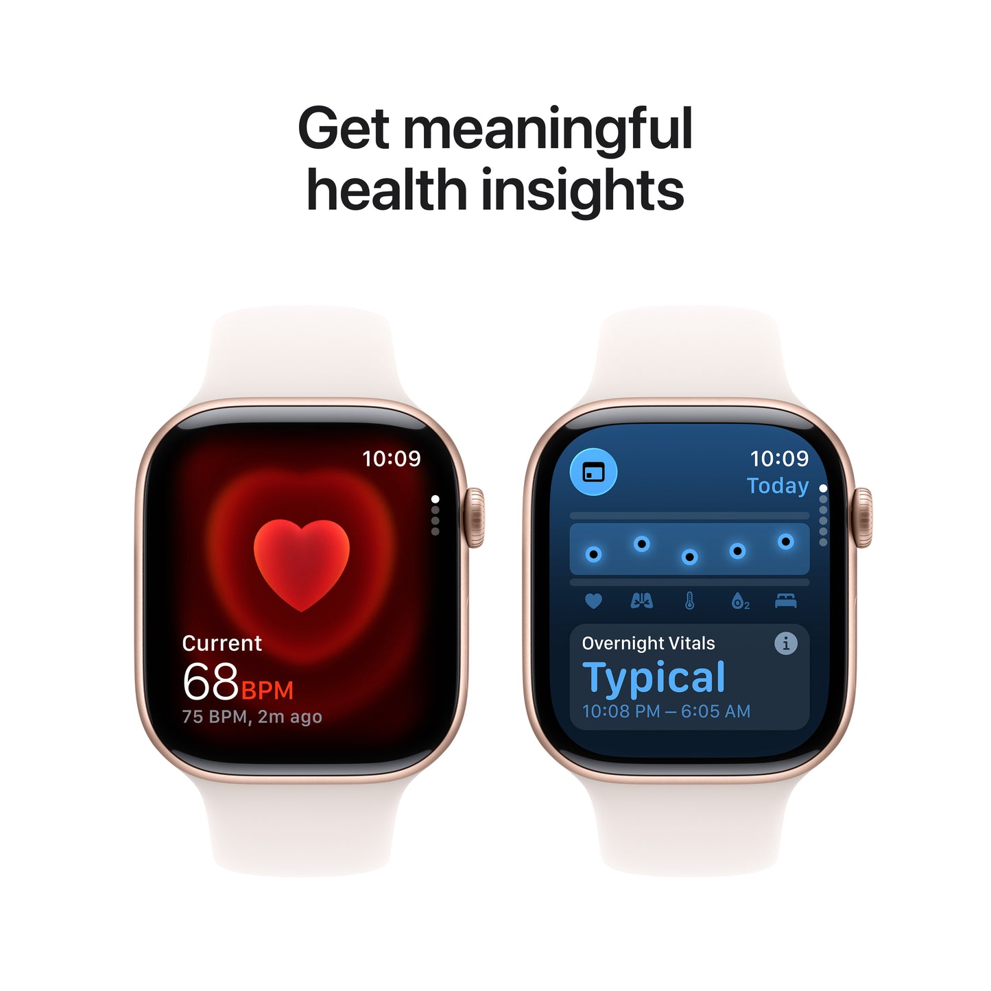 Apple Watch Series 11 GPS 46mm Rose Gold Aluminium Case with Light Blush Sport Band