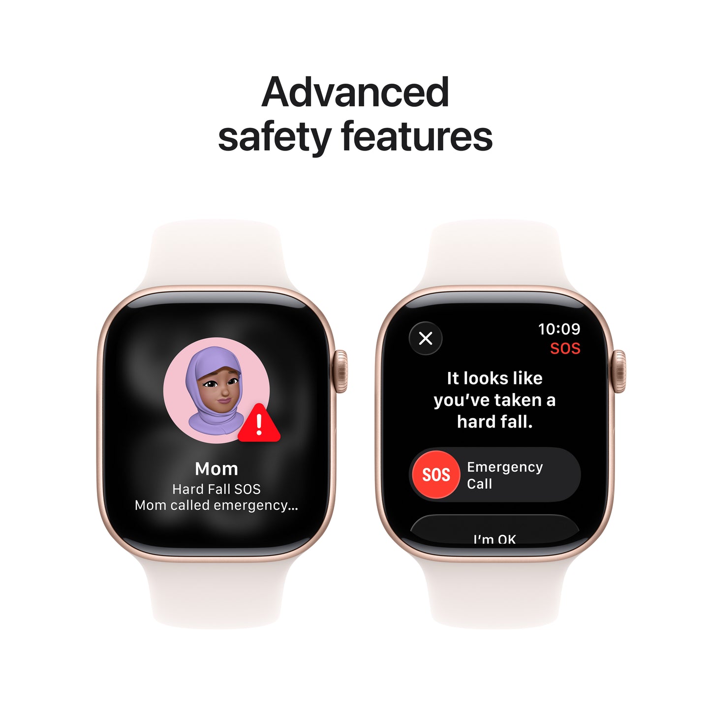 Apple Watch Series 11 GPS 46mm Rose Gold Aluminium Case with Light Blush Sport Band