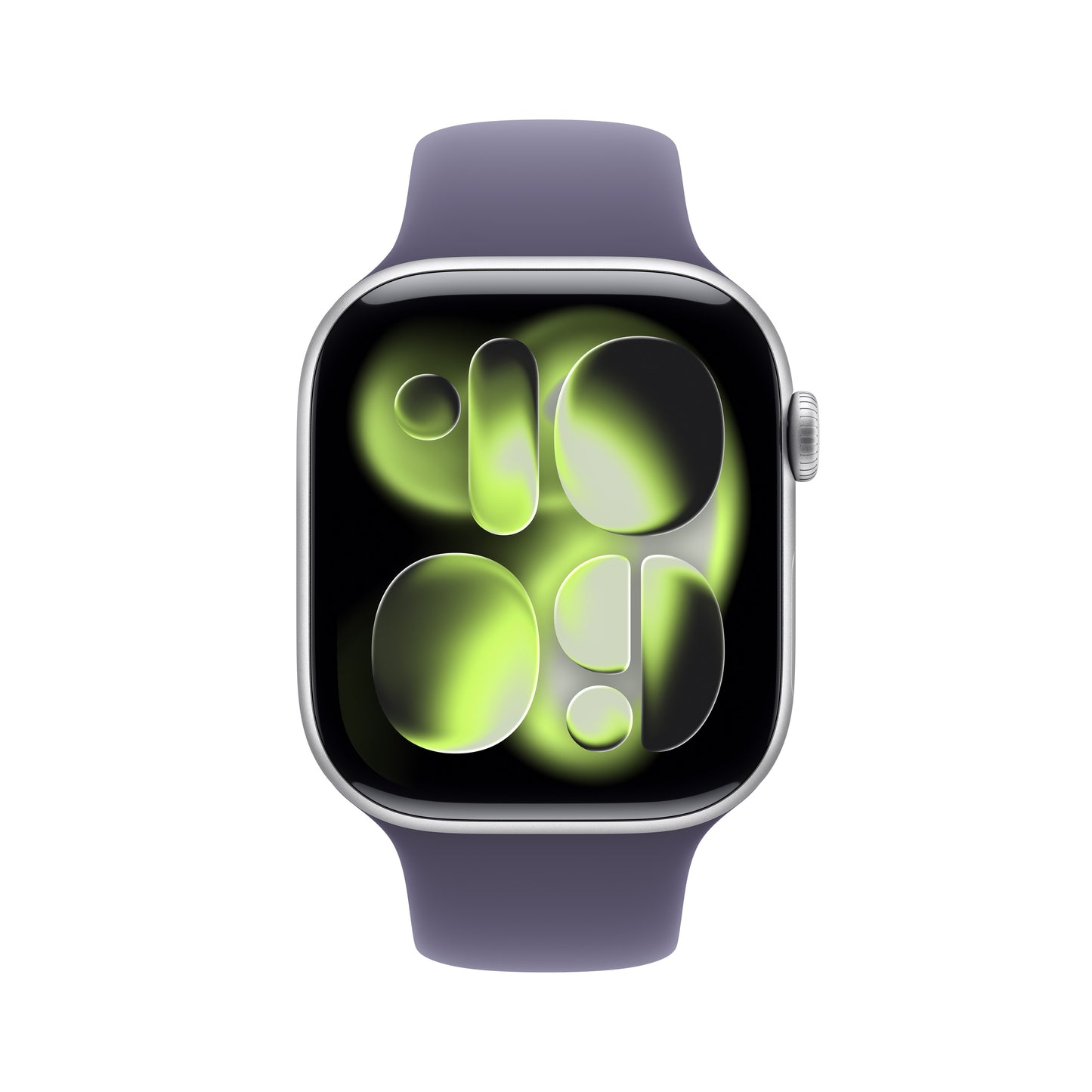 Apple Watch Series 11 GPS 42mm Silver Aluminium Case with Purple Fog Sport Band