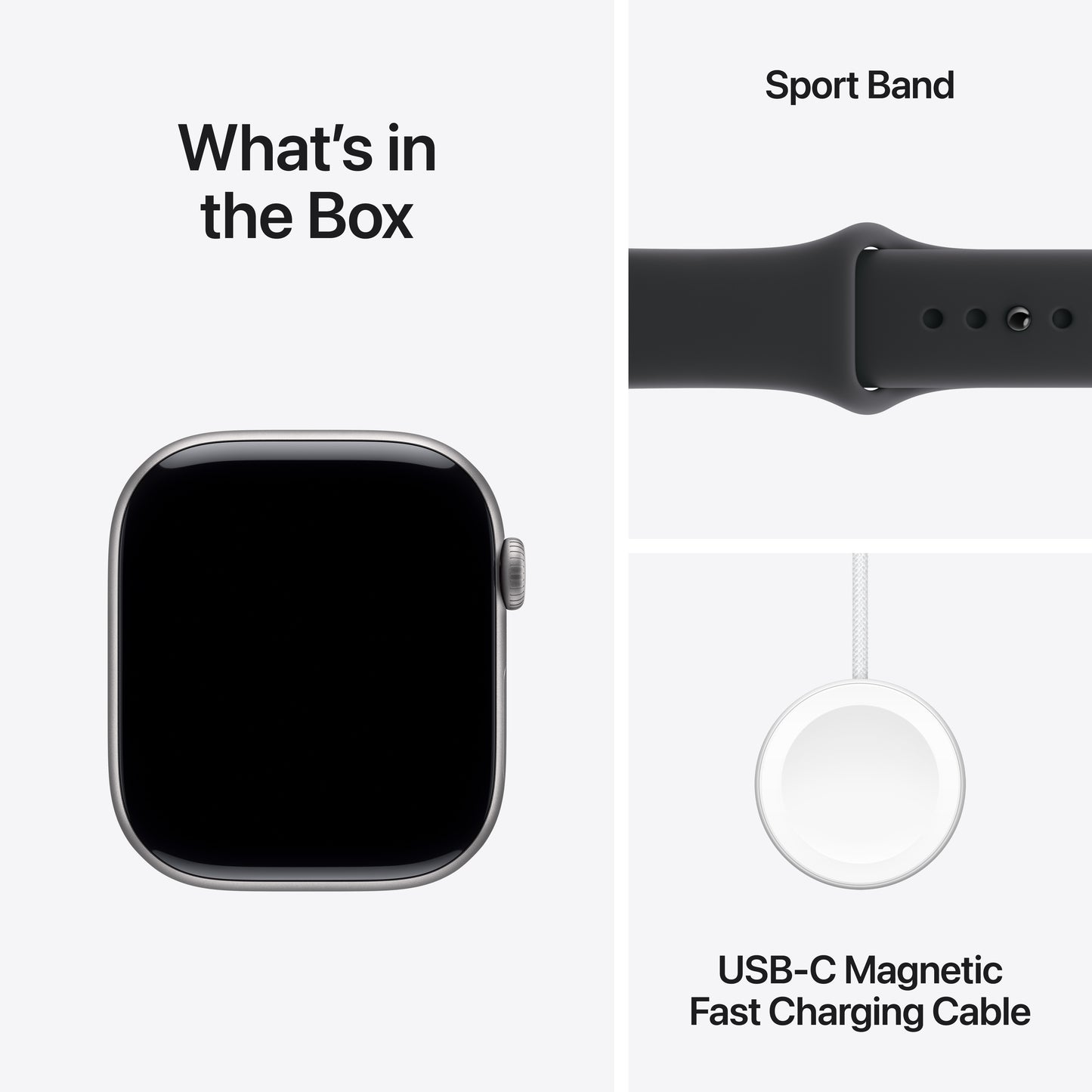 Apple Watch Series 11 GPS 46mm Space Grey Aluminium Case with Black Sport Band