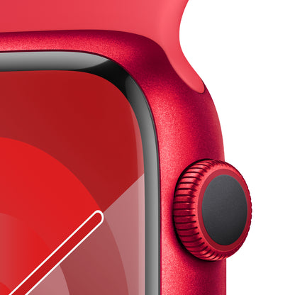 Apple Watch Series 9GPS 41mm (PRODUCT) RED Aluminium Case (PRODUCT) RED Sport Band