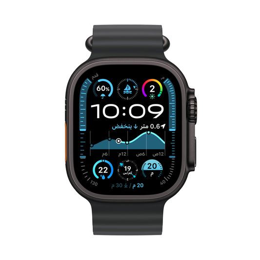 Apple Watch Ultra 2 GPS + Cellular 49mm Black Titanium Case with Black Ocean Band