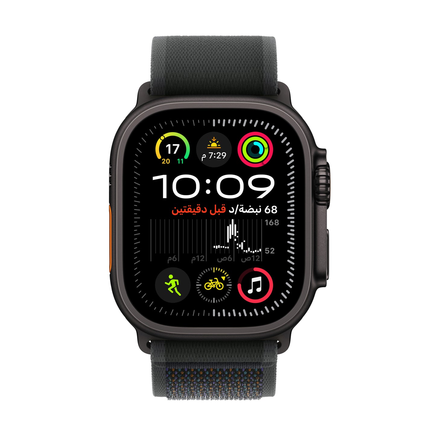 Apple Watch Ultra 2 GPS + Cellular 49mm Black Titanium Case with Black Trail Loop