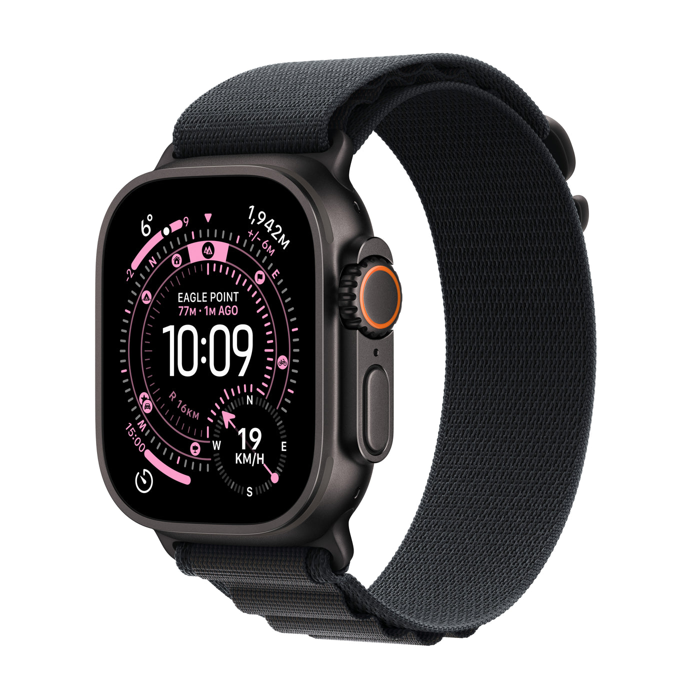 Apple Watch Ultra 3 GPS + Cellular 49mm Black Titanium Case with Black Alpine Loop
