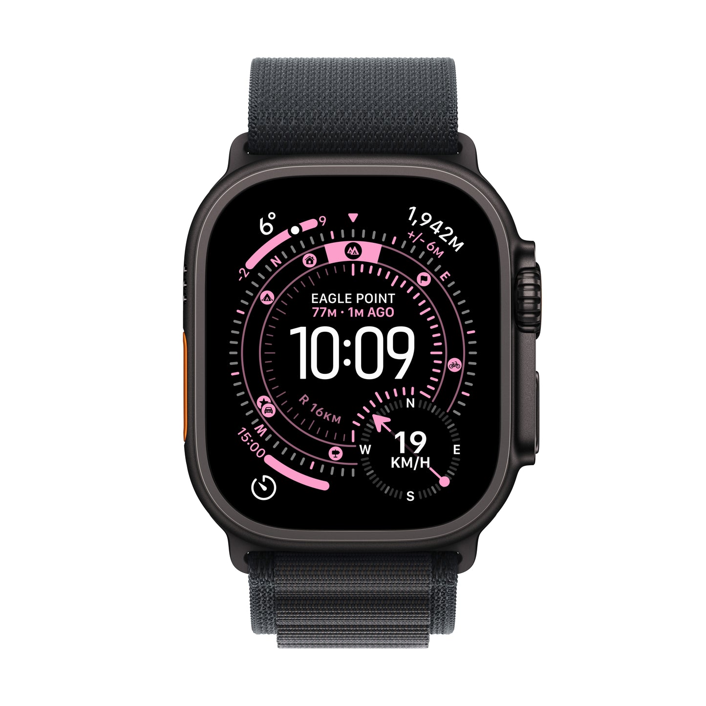 Apple Watch Ultra 3 GPS + Cellular 49mm Black Titanium Case with Black Alpine Loop