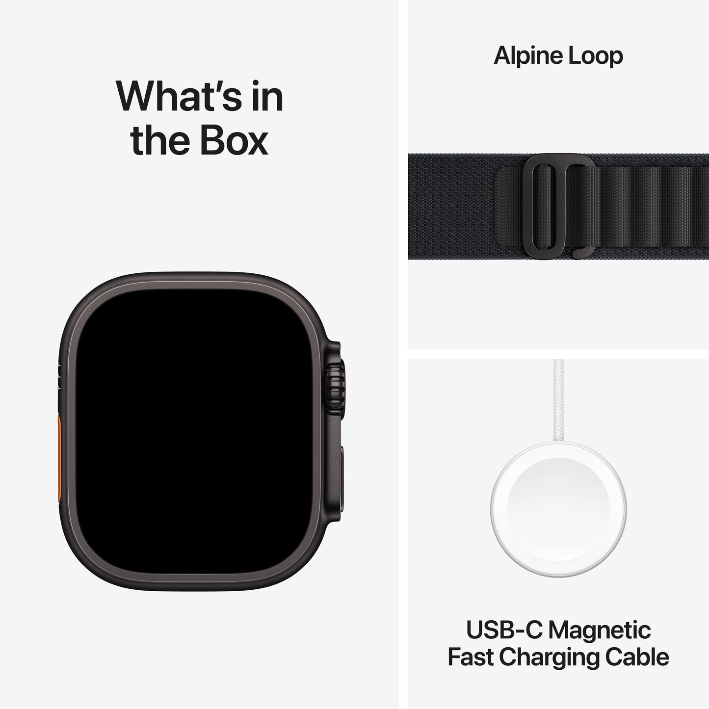 Apple Watch Ultra 3 GPS + Cellular 49mm Black Titanium Case with Black Alpine Loop