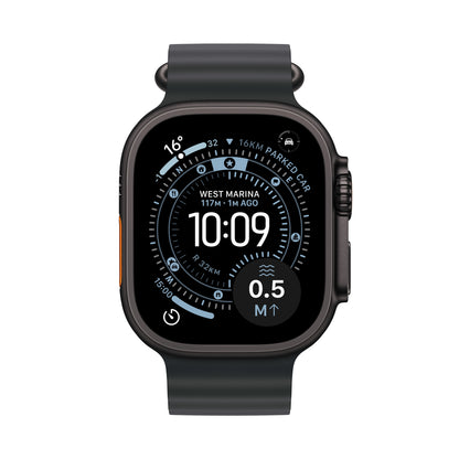 Apple Watch Ultra 3 GPS + Cellular 49mm Black Titanium Case with Black Ocean Band