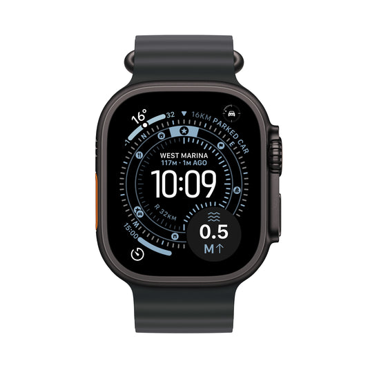 Apple Watch Ultra 3 GPS + Cellular 49mm Black Titanium Case with Black Ocean Band
