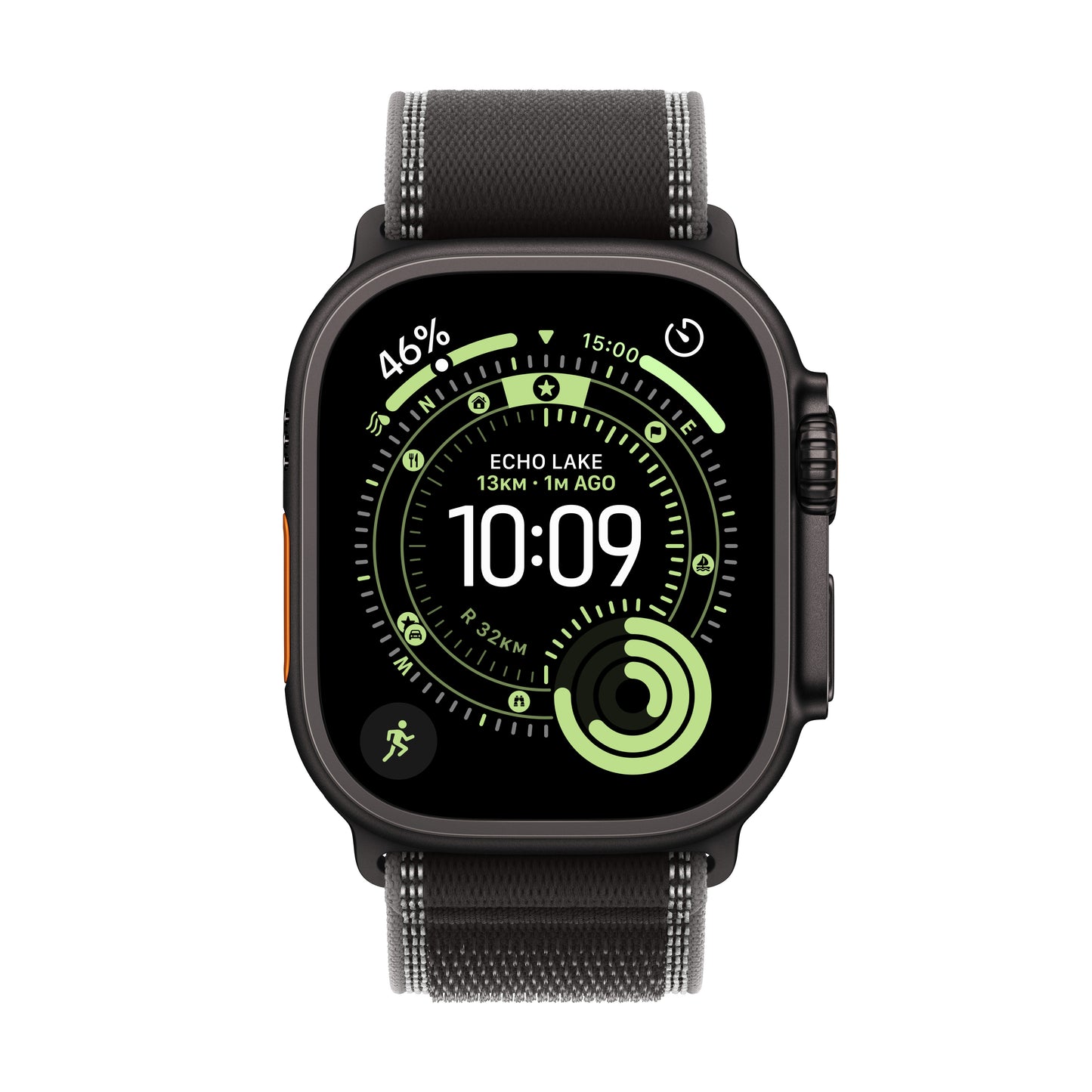 Apple Watch Ultra 3 GPS + Cellular 49mm Black Titanium Case with Black/Charcoal Trail Loop (Pre-Order)