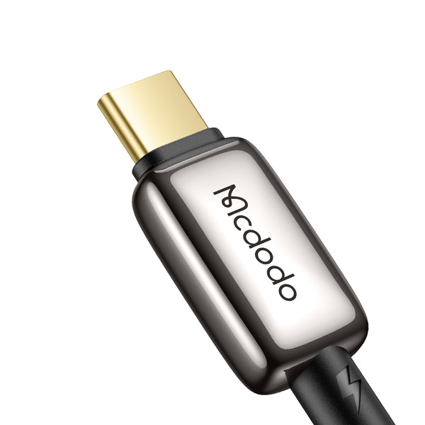 Mcdodo USB-C to lightning 36w auto power off cable with halo breathing light -BLACK