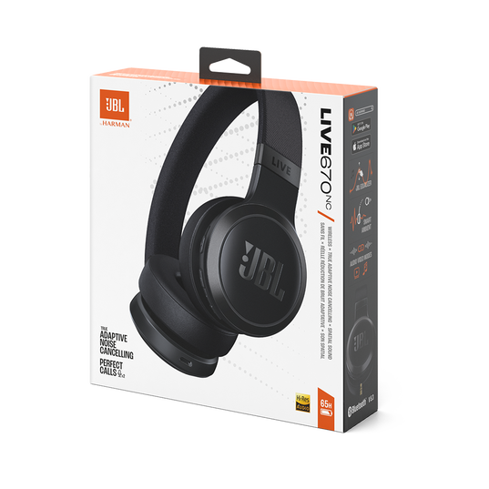 JBL LIVE 670NC Wireless Over-Ear ANC Headphones Black