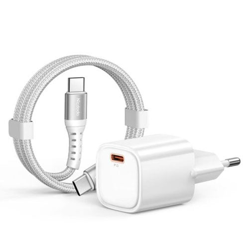 Mcdodo Nano 30 30W Mini GaN Fast Charging Kit with USB-C Cable -White