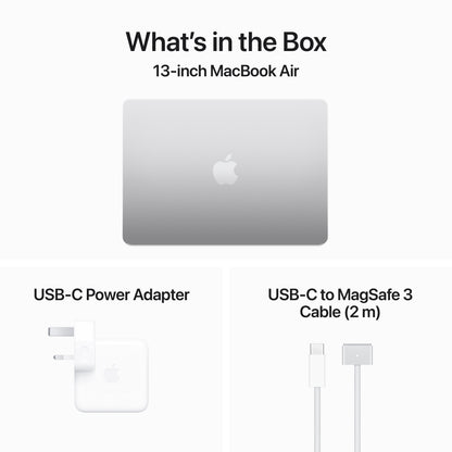 15-inch MacBook Air: Apple M3 chip with 8-core CPU and 10-core GPU, 16GB, 256GB SSD