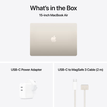 MacBook Air 15-inch Apple M4 chip with 10-core CPU and 10-core GPU, 16GB, 256GB SSD