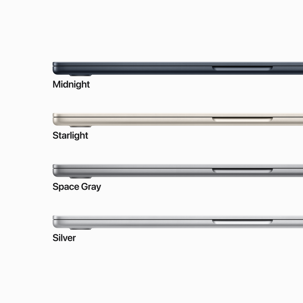 MacBook Air 15-inch : Apple M2 chip with 8-core CPU and 8-core GPU 512GB
