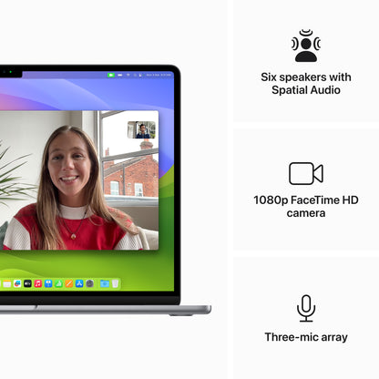 15-inch MacBook Air: Apple M3 chip with 8-core CPU and 10-core GPU, 16GB, 512GB SSD