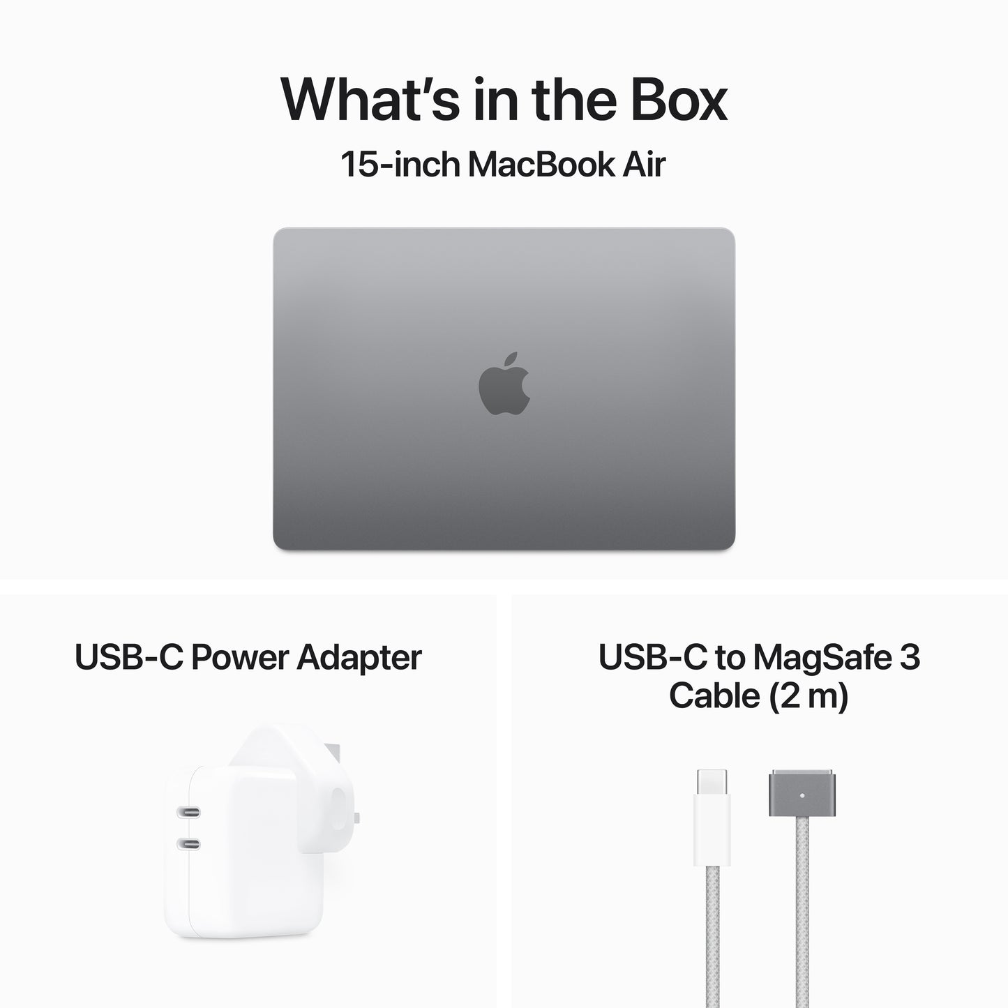 15-inch MacBook Air: Apple M3 chip with 8-core CPU and 10-core GPU, 16GB, 512GB SSD