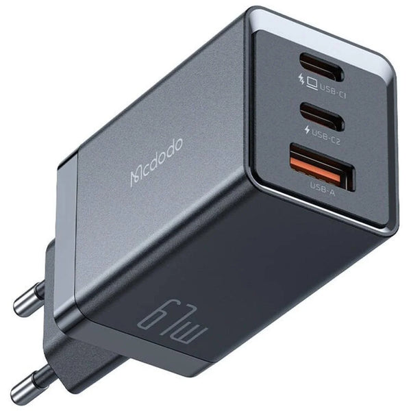 Mcdodo GaN 5 Mini Pro 67W Charger with 2m USB-C Cable - Black