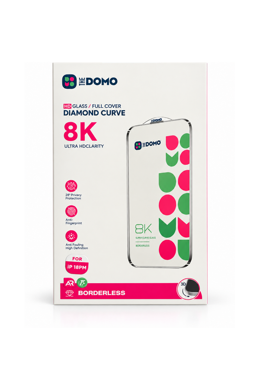 DOMO HD Glass Screen Protector for iPhone 18 Pro Max