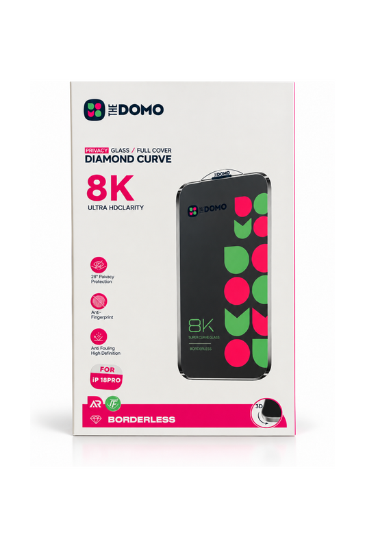 DOMO Privacy Glass Screen Protector for iPhone 18 Pro