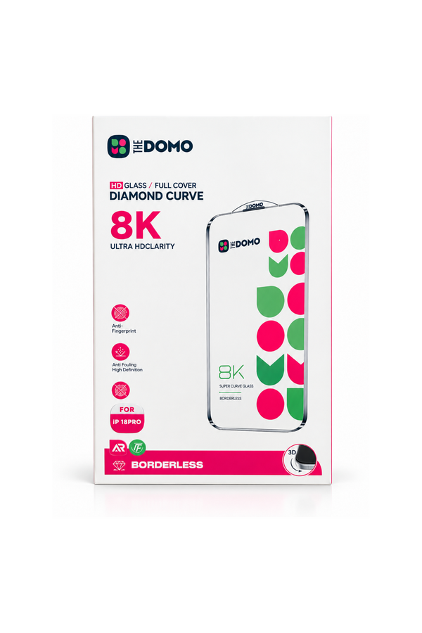 DOMO HD Glass Screen Protector for iPhone 18 Pro