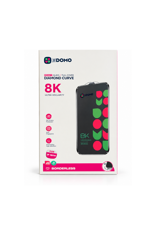 DOMO Privacy Glass Screen Protector for iPhone 18 Pro Max