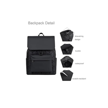 okade Laptop Backpack Up to 17" Laptops 1612 Protective Case Water Resistant Exterior Stylish & Durable - Black