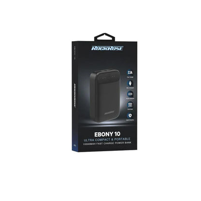 RockRose Ebony 10 10000 mAh Portable & Compact Power Bank