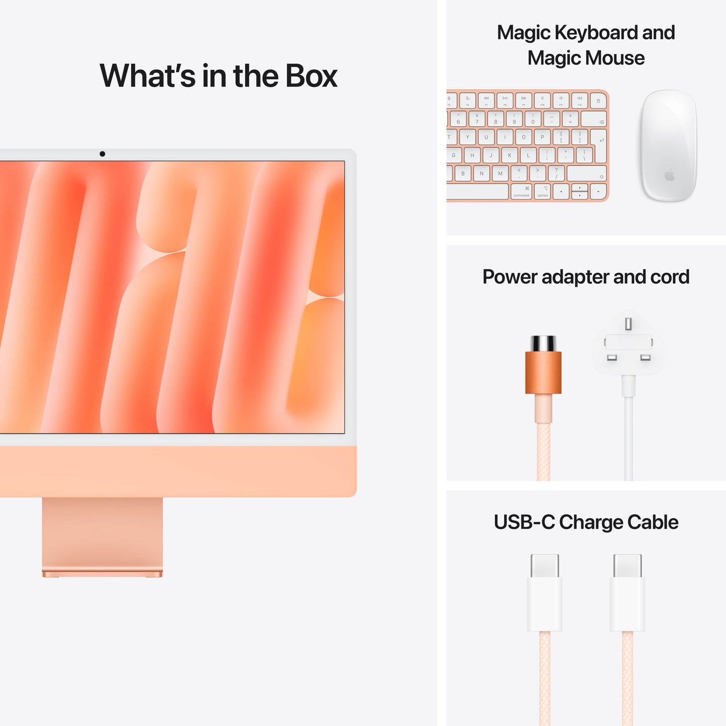 24-inch iMac with Retina 4.5K display Apple M4 chip with 8‑core CPU and 8‑core GPU 16GB 256GB