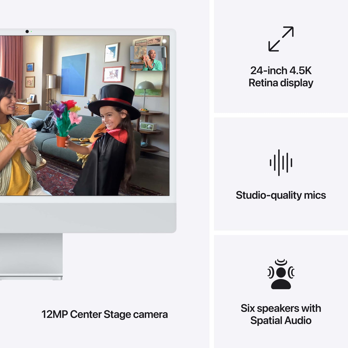 24-inch iMac with Retina 4.5K display Apple M4 chip with 8‑core CPU and 8‑core GPU 16GB 256GB